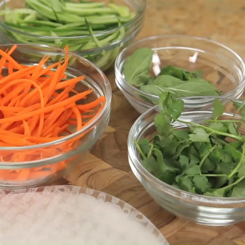 Step 5 Prepare the Vegetables Simple Chicken Salad Roll