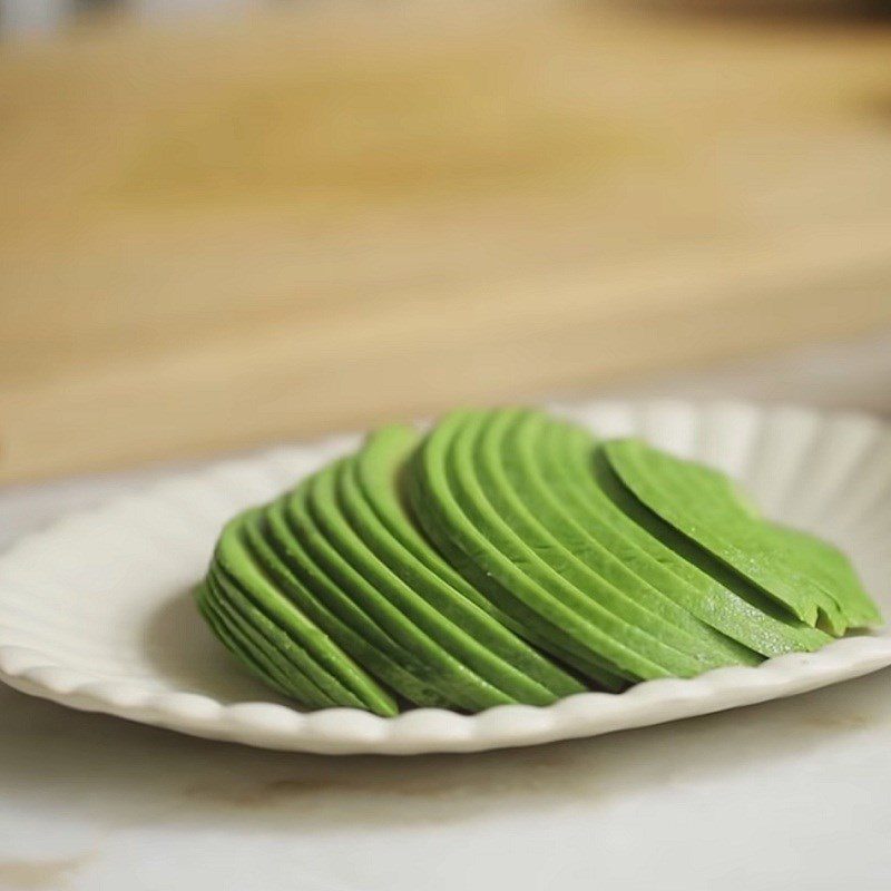 Step 2 Prepare other vegetables Gỏi cuốn salmon avocado