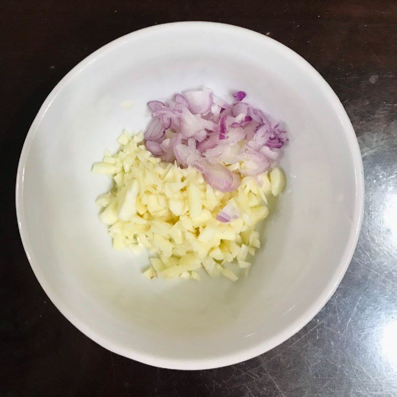 Step 1 Prepare the ingredients for Eggplant stir-fried with tofu and pork