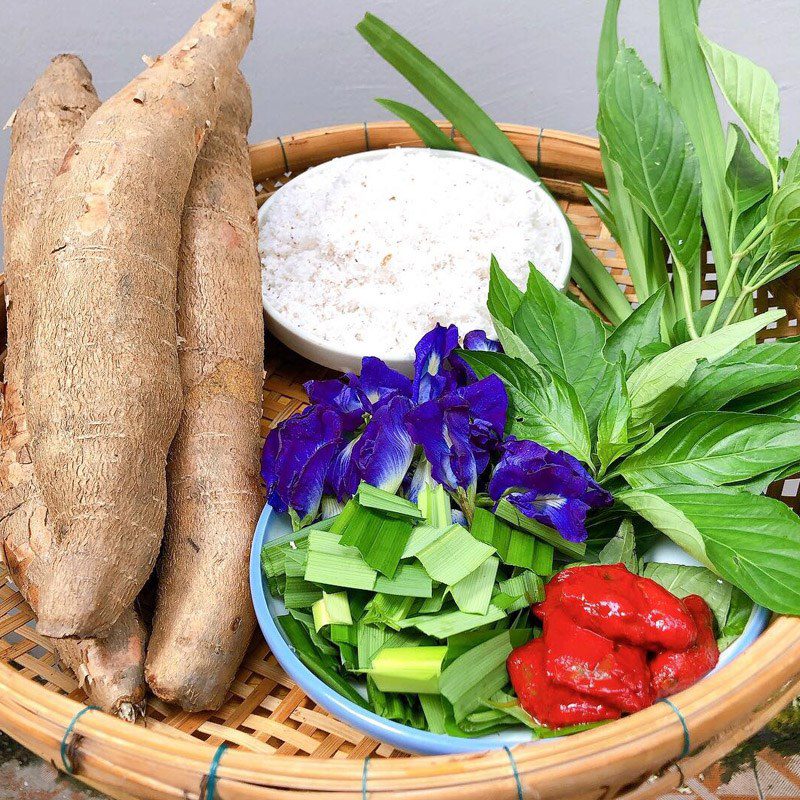 Step 1 Prepare the Ingredients for Bánh tằm khoai mì (Recipe shared by a user)