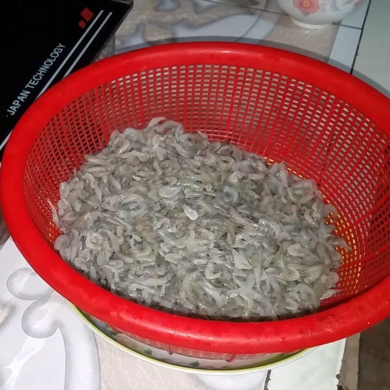 Step 1 Prepare the ingredients for Gỏi tép đồng bông điên điển