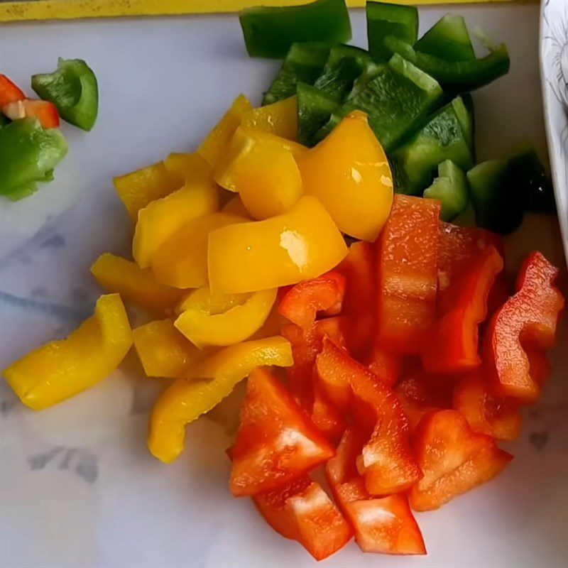 Step 1 Prepare the ingredients for Vietnamese-style grilled vegetable skewers