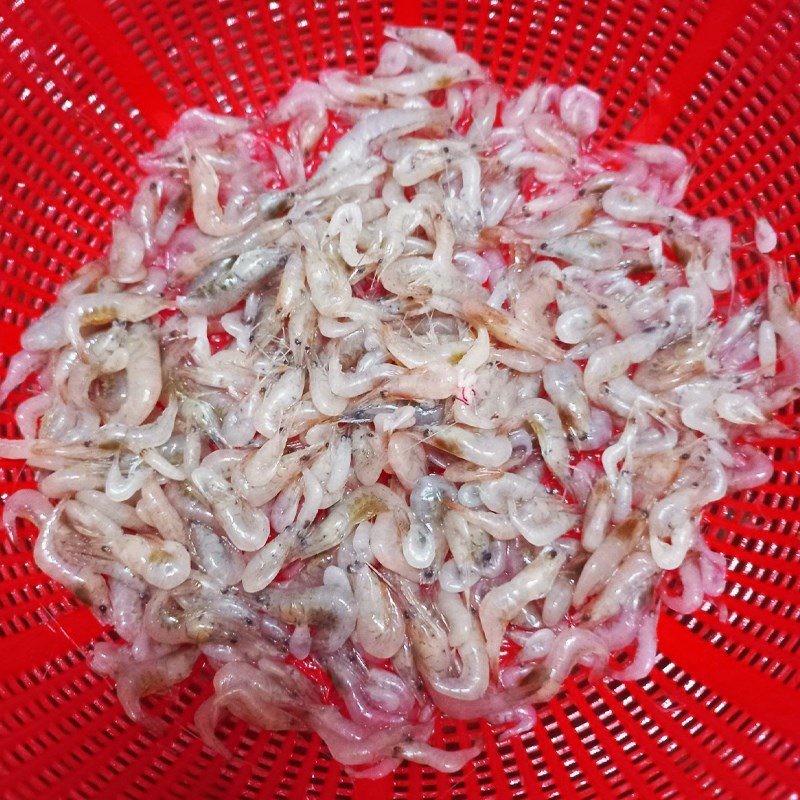 Step 1 Prepare the ingredients for Sweet Cabbage Soup with River Shrimp