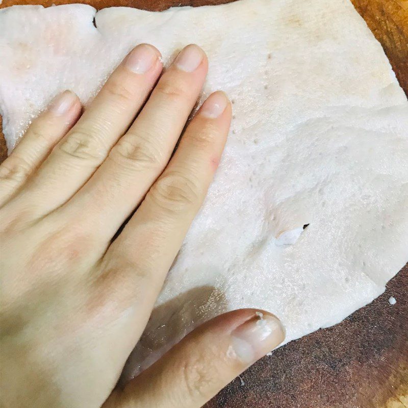 Step 1 Prepare the Ingredients Fried Pork Skin with Fish Sauce