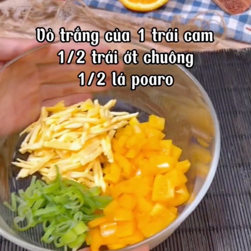 Step 1 Prepare the ingredients for Brown Rice Mixed with Orange (Recipe from the TikTok channel Cooking with TasteVN)