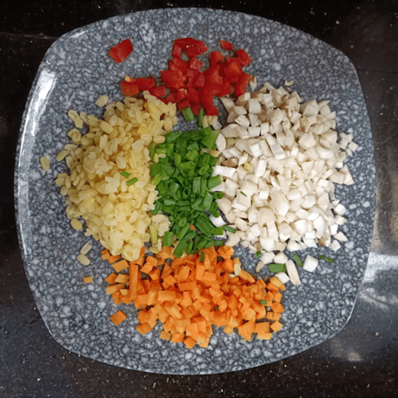 Step 1 Prepare the Ingredients for Vegan Bánh Khọt