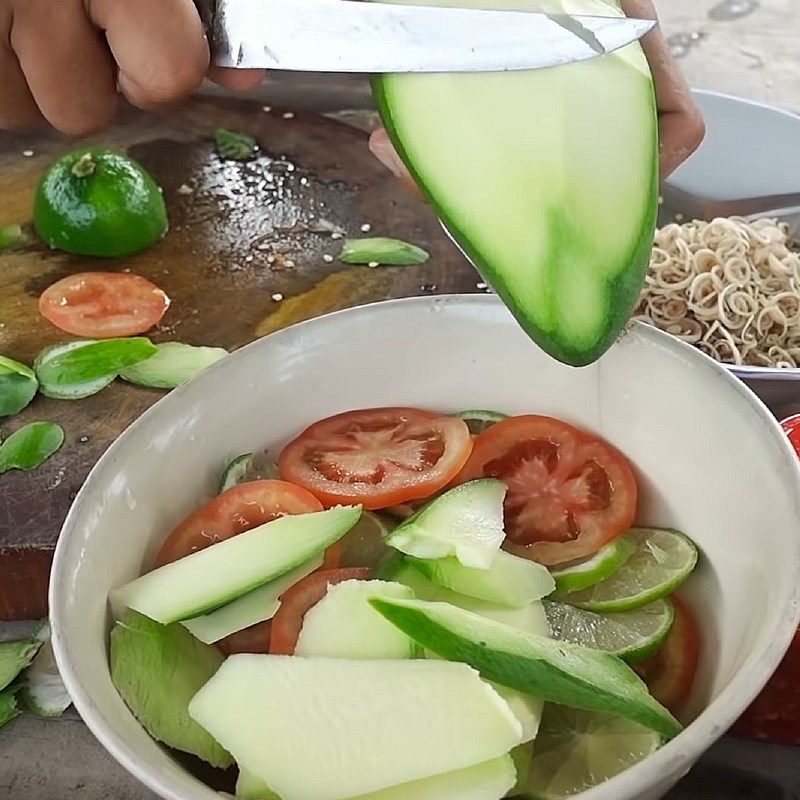 Step 3 Prepare the remaining ingredients Thai-style octopus salad with lime and chili