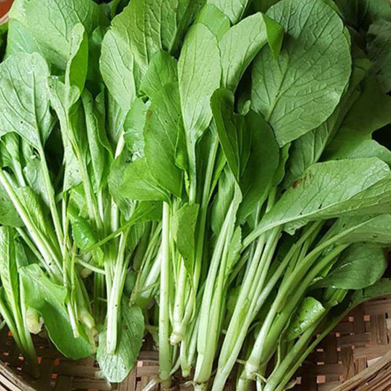 Step 2 Prepare the vegetables Canh trai rau cải