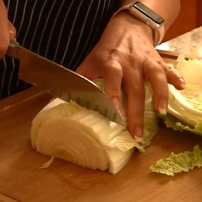 Step 2 Prepare other ingredients for Japanese miso nabe hot pot