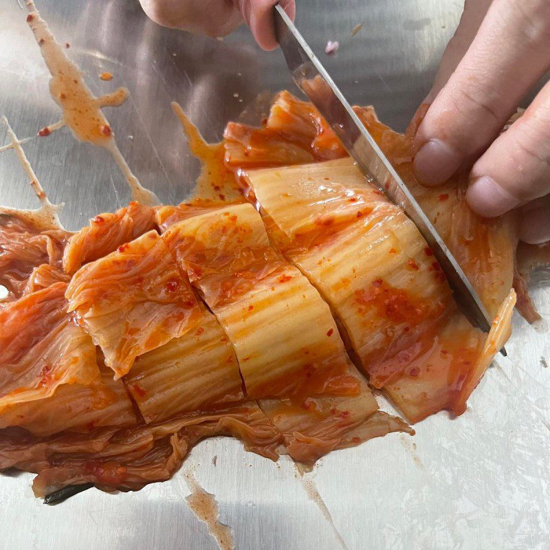 Step 2 Prepare other ingredients Pork stew with kimchi