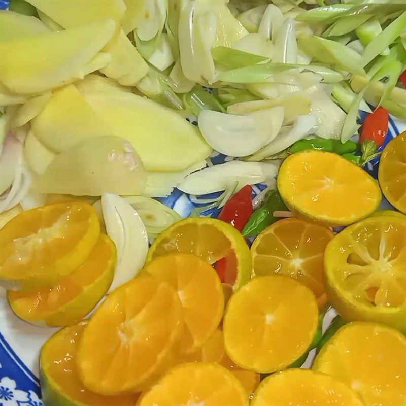 Step 2 Prepare other ingredients Marinated Octopus with Lemongrass and Calamansi