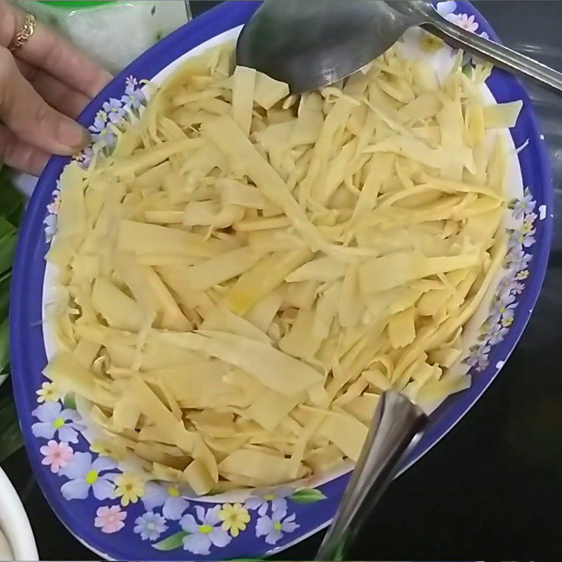 Step 2 Prepare other ingredients Stinky Crab Noodles - Gia Lai Crab Fermented Noodles