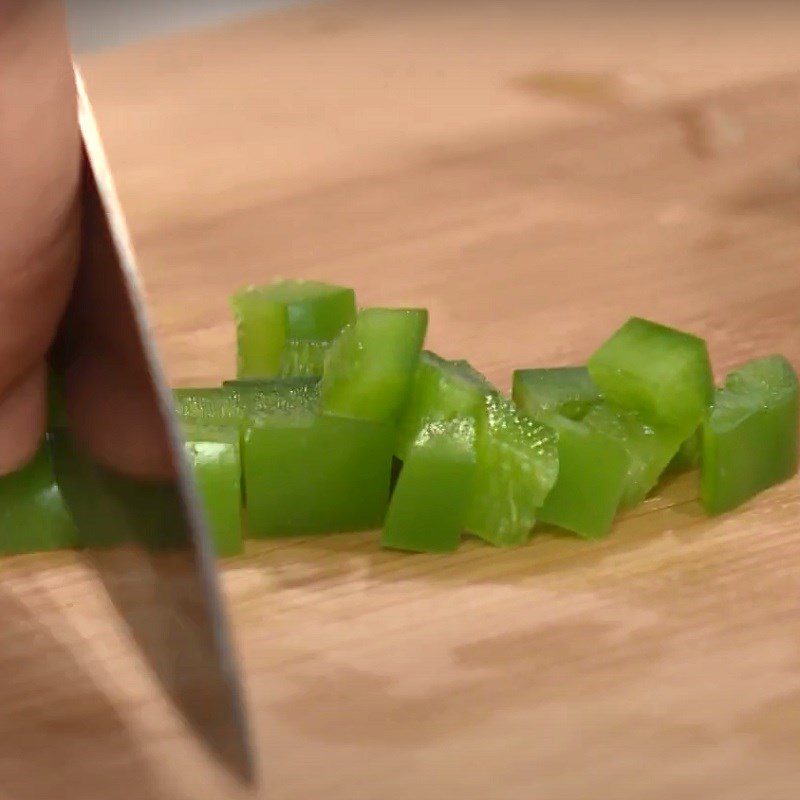 Step 2 Prepare other ingredients Stuffed bell peppers with grilled seafood