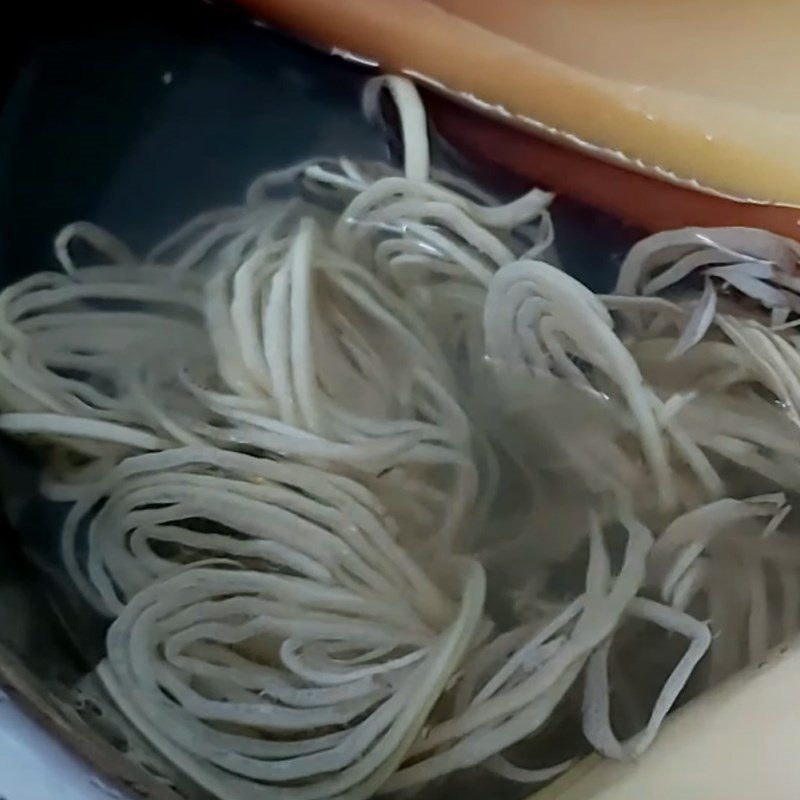 Step 2 Prepare other ingredients Sour soup with banana flower and stingray