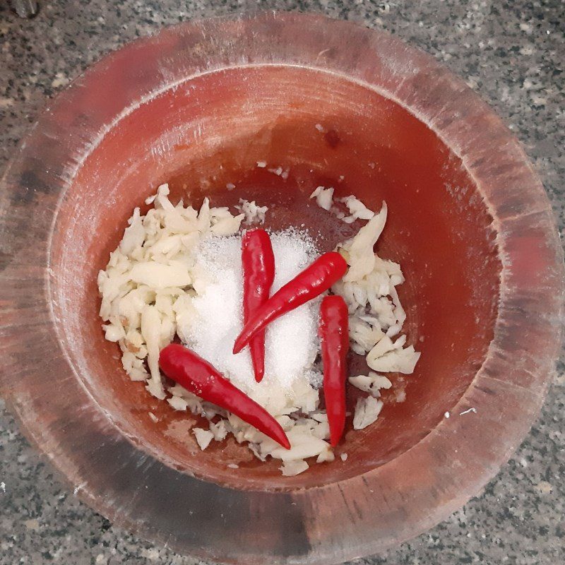 Step 2 Prepare other ingredients Fried mackerel with fish sauce