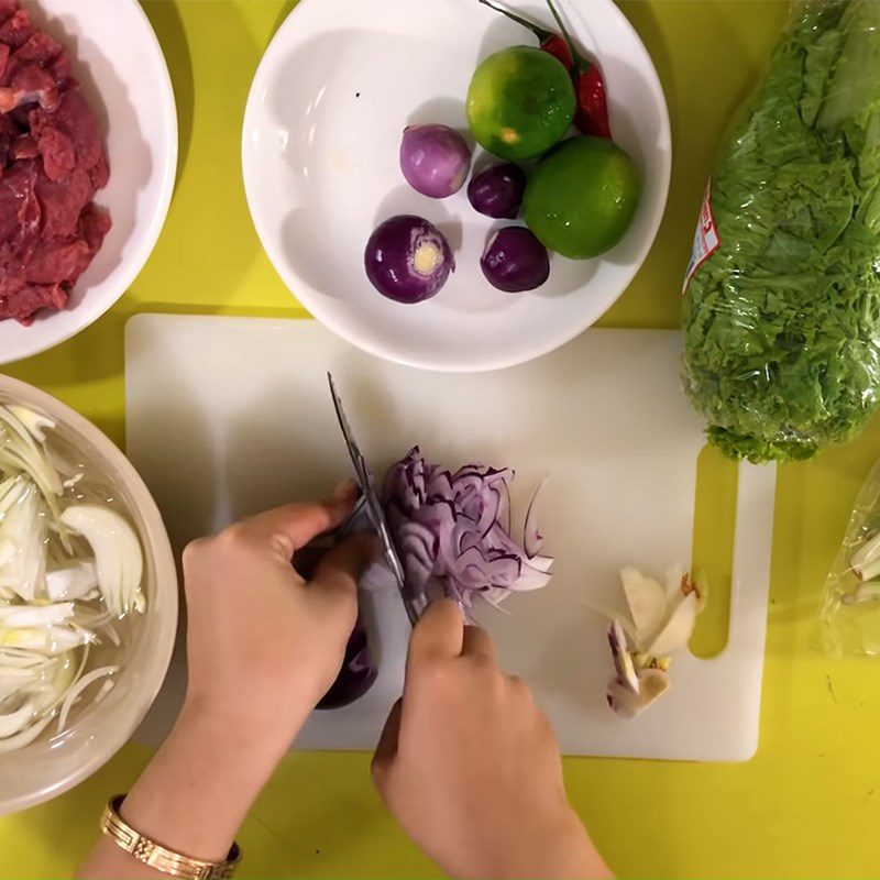 Step 2 Prepare other ingredients Onion salad