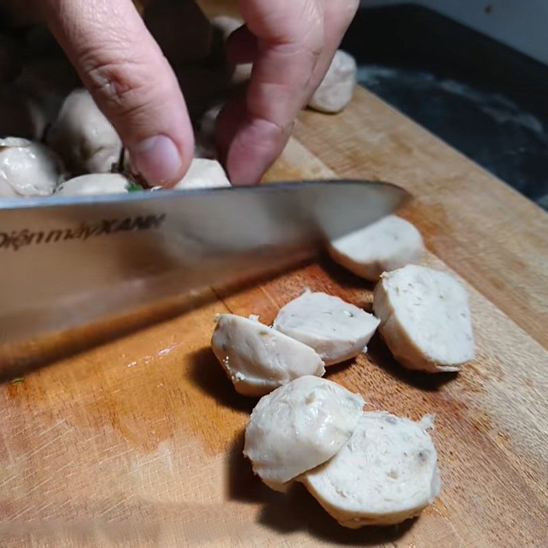 Step 2 Prepare other ingredients for Beef Ball Soup