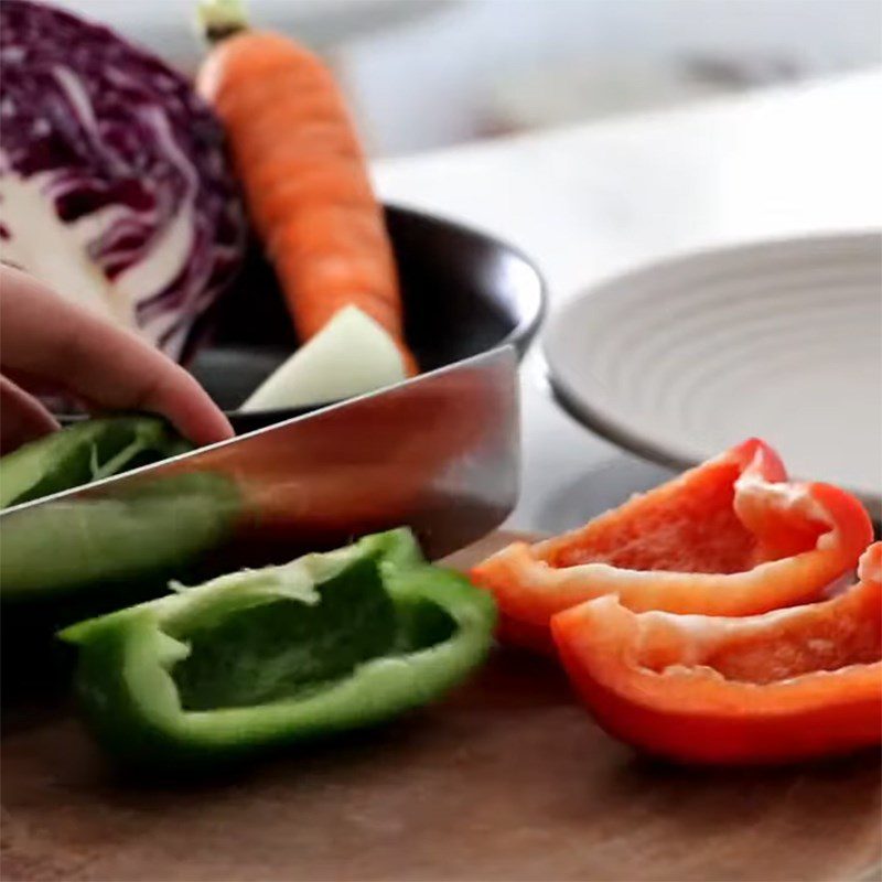 Step 2 Prepare Other Ingredients Stir-Fried Noodles with Chicken and Vegetables