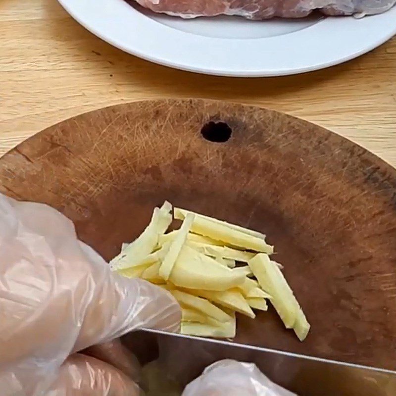 Step 2 Prepare the other ingredients Ginger Braised Pork