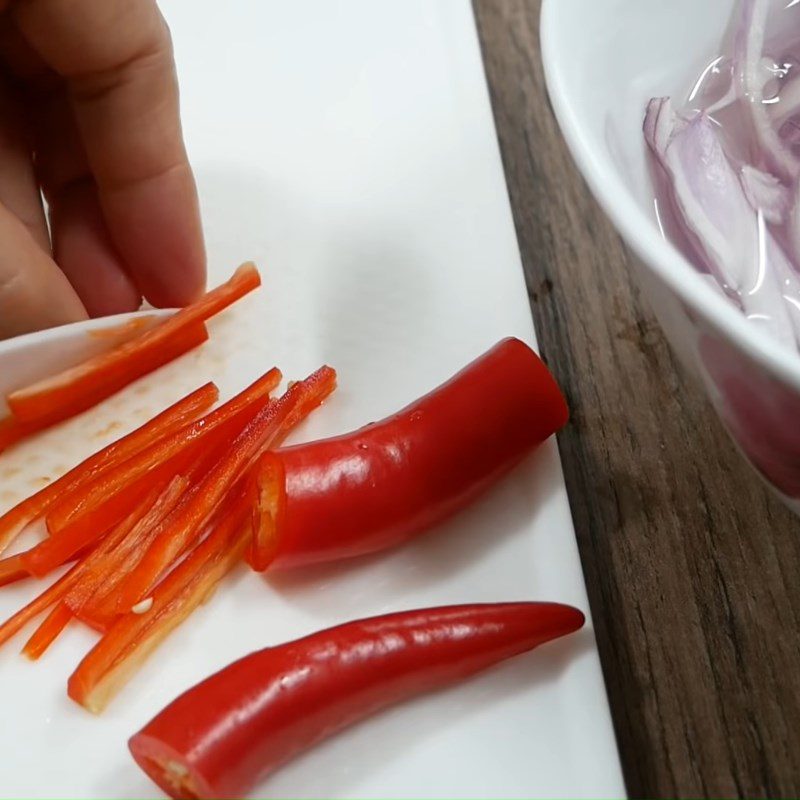 Step 2 Prepare the other ingredients Dried shrimp mango salad