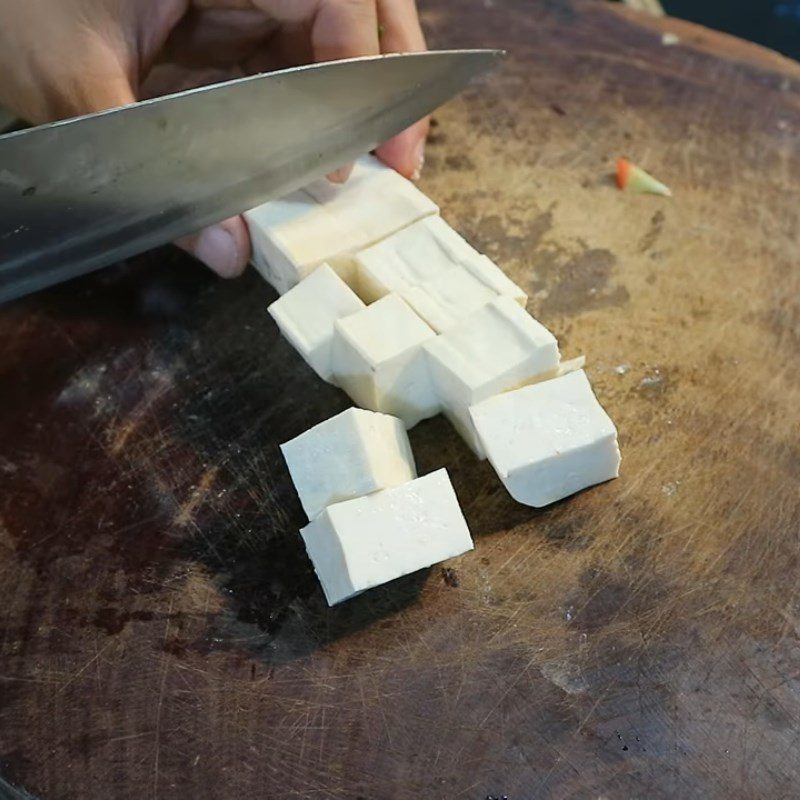 Step 2 Prepare other ingredients for tofu soup