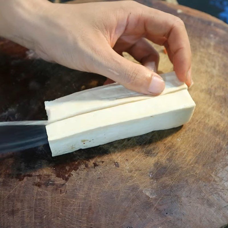 Step 2 Prepare other ingredients for tofu soup