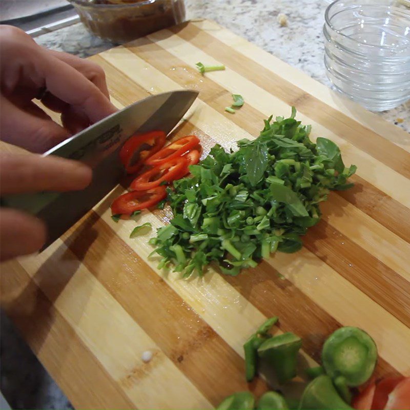 Step 2 Prepare other ingredients for Sour Fish Soup