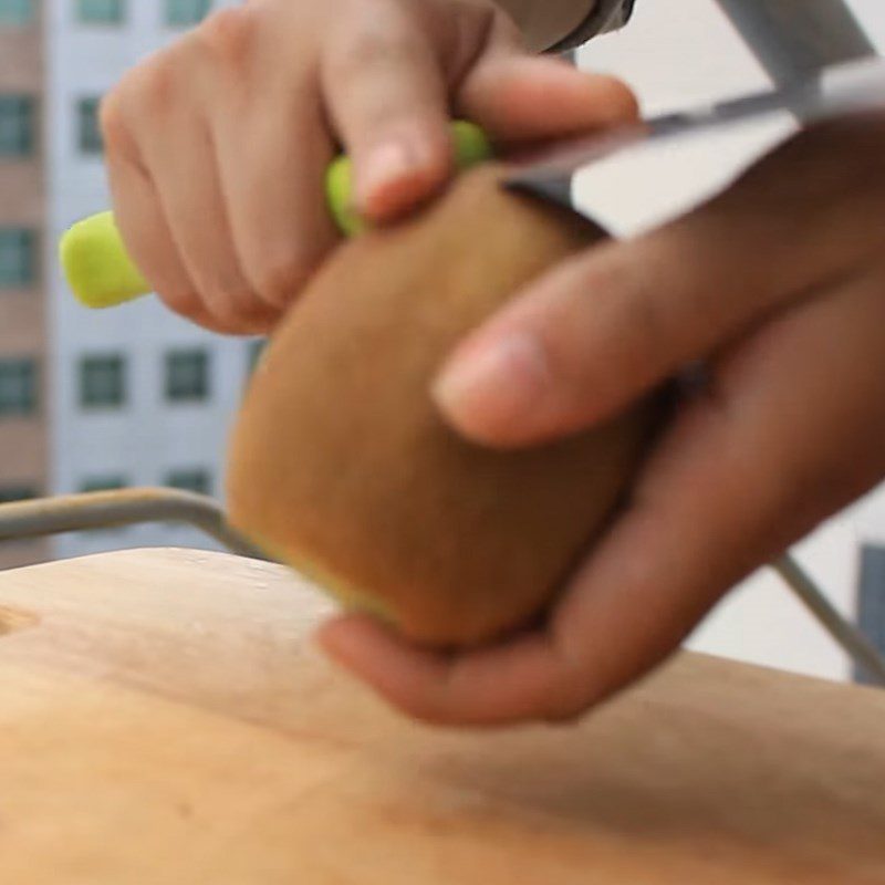 Step 1 Prepare orange, watermelon, kiwi for Orange Water Detox