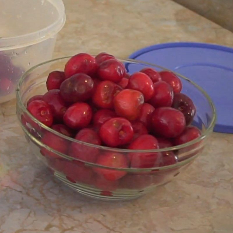 Step 1 Prepare cherry Cherry jam