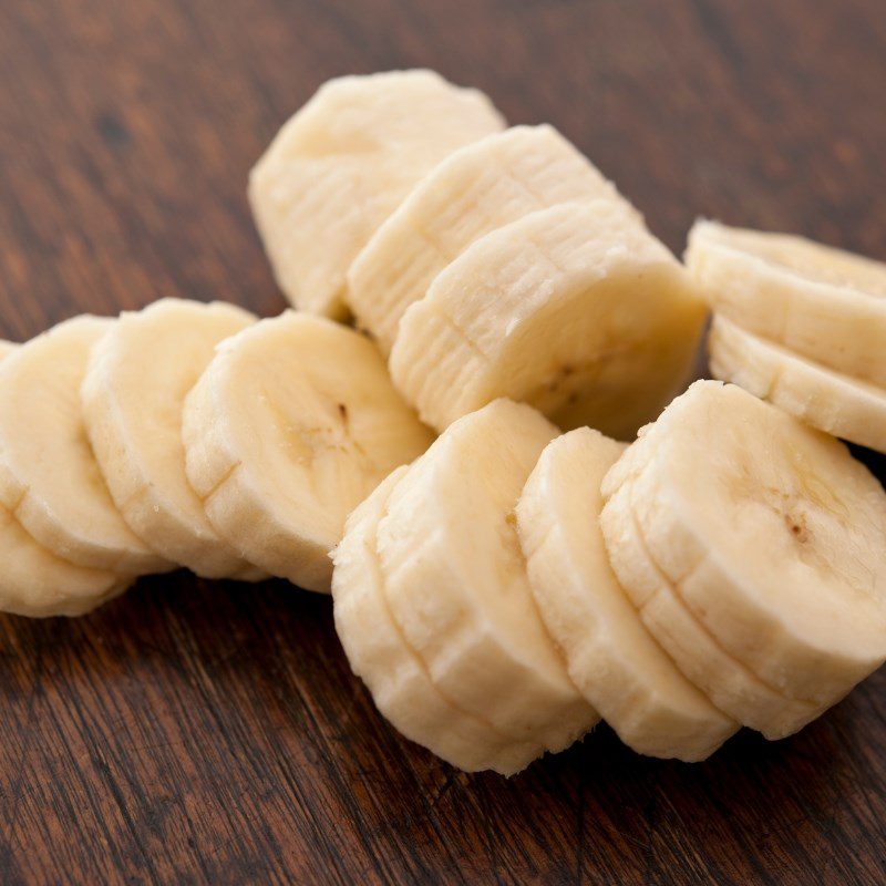 Step 1 Prepare the Bananas for Steamed Banana Cake with Coconut Milk and Chocolate Sauce