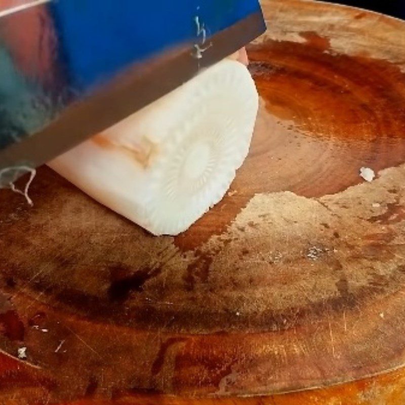 Step 1 Prepare the banana flower Banana Flower Salad