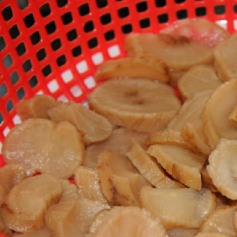 Step 1 Prepare pickled radish for Pickled Radish Soup (xá bấu)