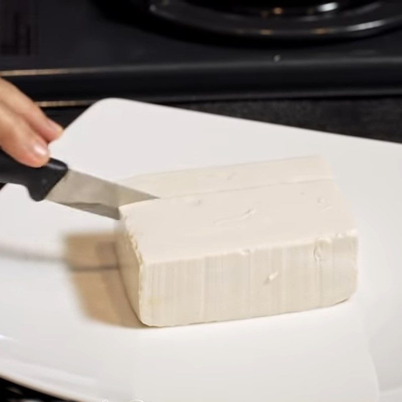 Step 3 Prepare tofu Soft tofu with fermented soy sauce