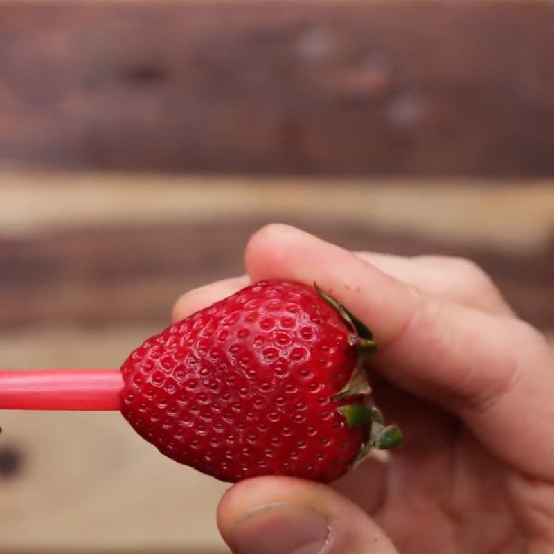 Step 1 Prepare the strawberries Strawberry Sorbet