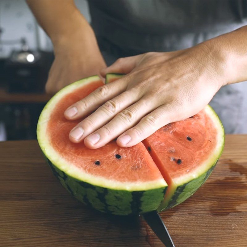 Step 1 Prepare watermelon Watermelon mousse cake