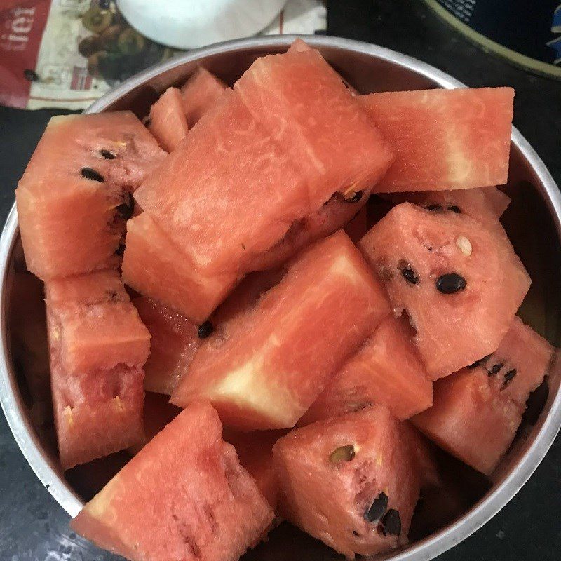 Step 1 Prepare the watermelon Watermelon Juice