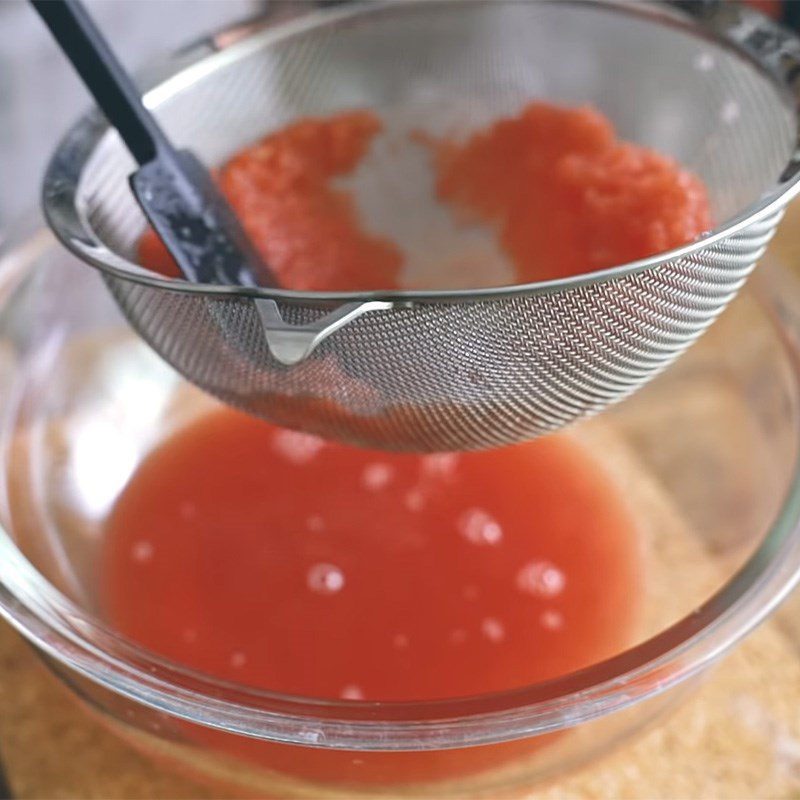 Step 1 Prepare watermelon Watermelon mousse cake