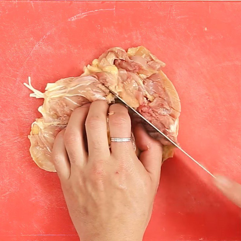 Step 1 Debone the chicken thighs Shiitake Mushroom Rolled Chicken