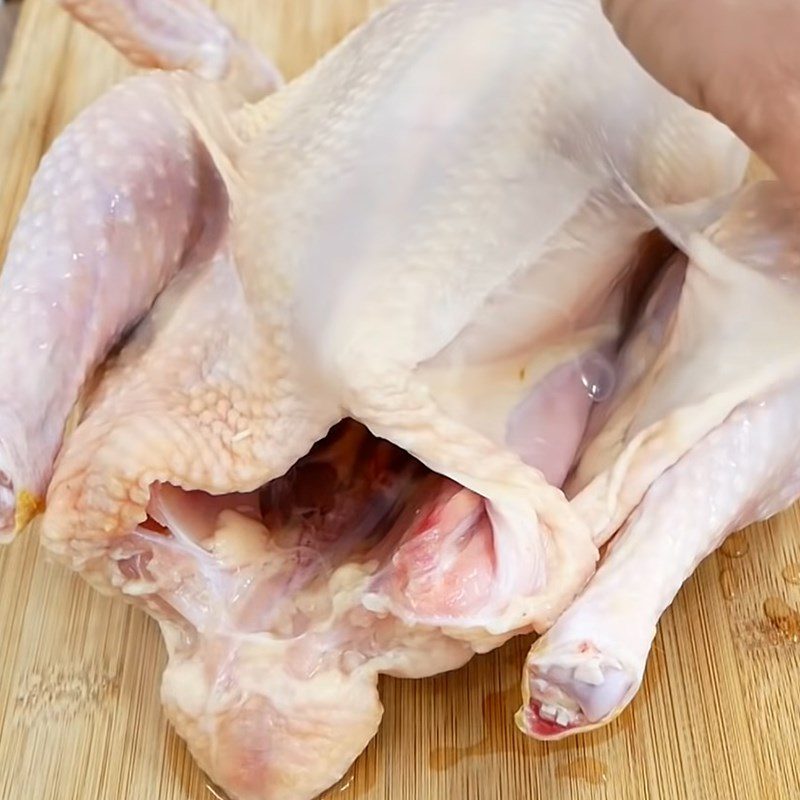 Step 1 Prepare chicken Baked chicken stuffed with meat