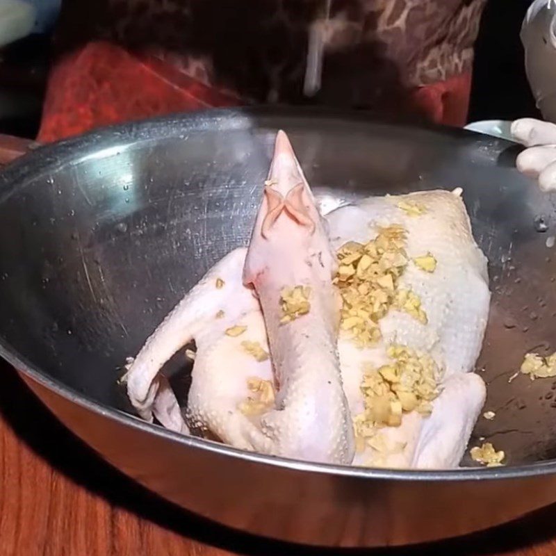 Step 1 Prepare the chicken Salt Steamed Chicken using a rice cooker