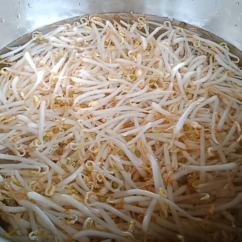 Step 2 Prepare bean sprouts Dried squid stir-fried with bean sprouts