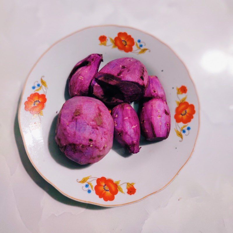 Step 1 Prepare the purple yam Sweet Purple Yam