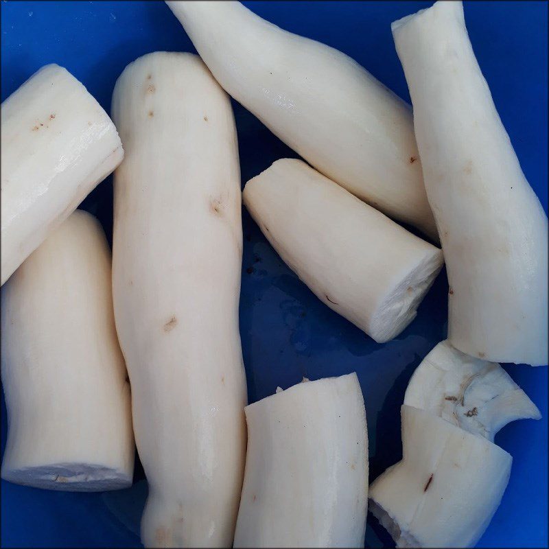 Step 1 Prepare the cassava Coconut Cassava Cake