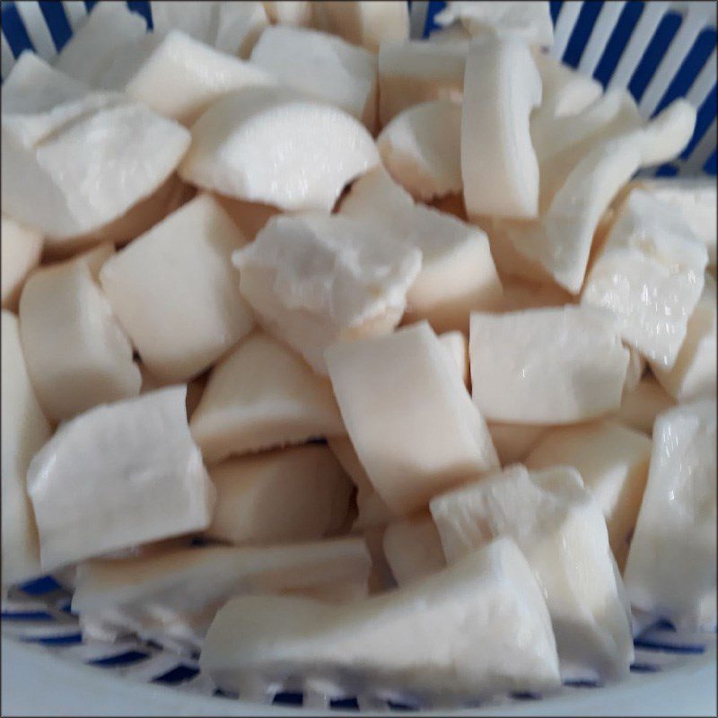 Step 1 Prepare the cassava Coconut Cassava Cake