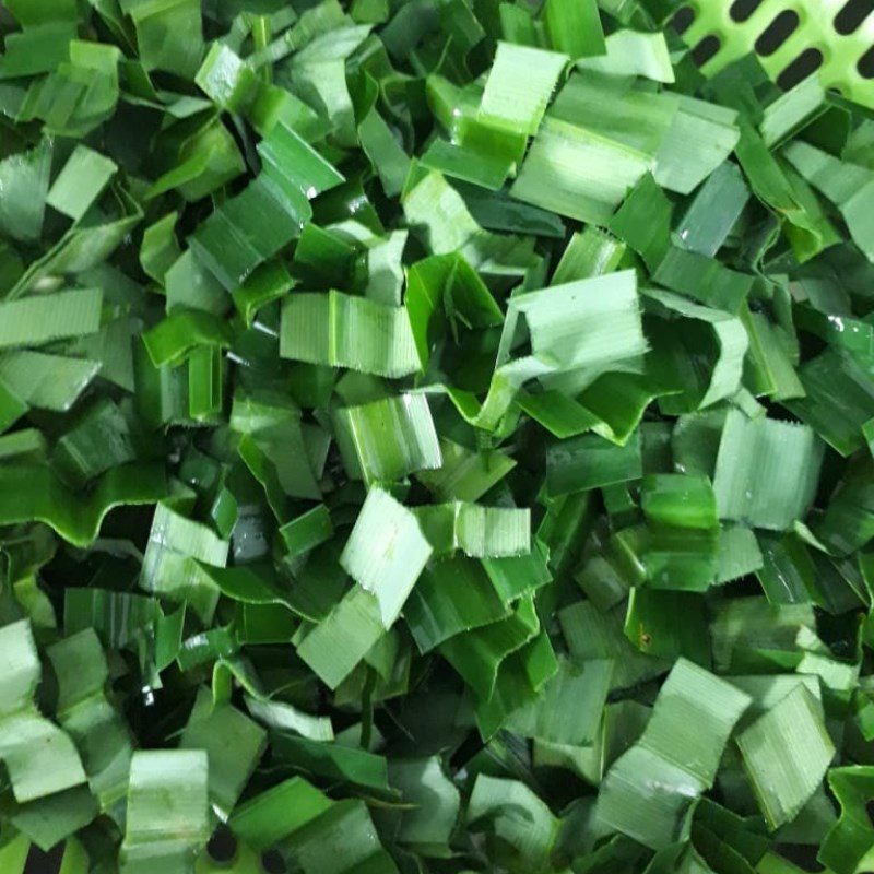 Step 2 Prepare pandan leaves Coconut jam with pandan leaves