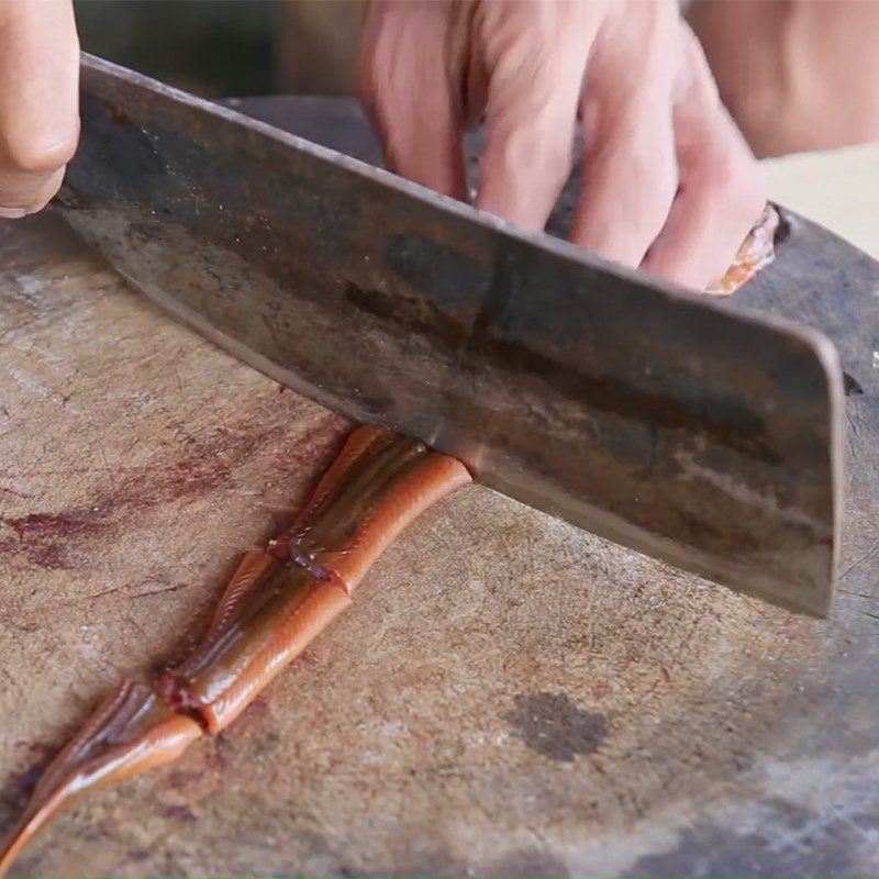 Step 1 Prepare eel Eel with Banana Stem