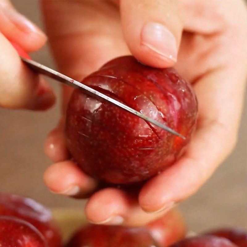 Step 1 Preparing Hanoi Plums for Hanoi Plum Jam