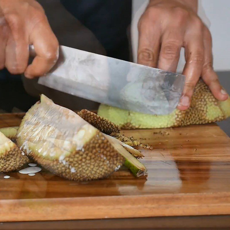 Step 1 Prepare young jackfruit Fried young jackfruit