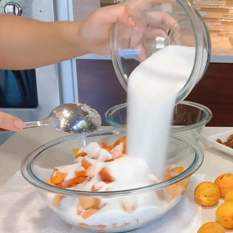 Step 1 Prepare apricots for Apricot Jam Spread on Bread