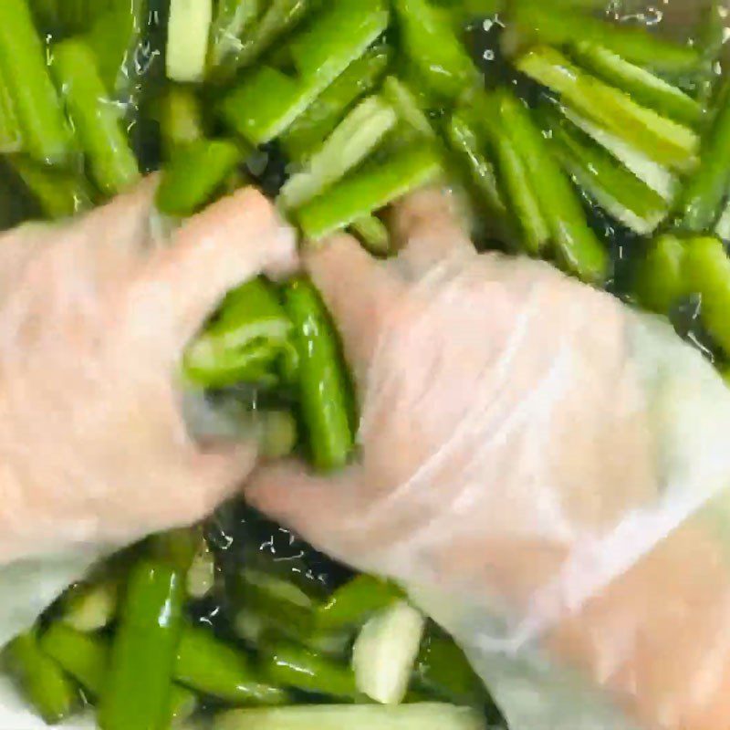 Step 1 Prepare mon bean for Sweet and Sour Pickled Mon Bean